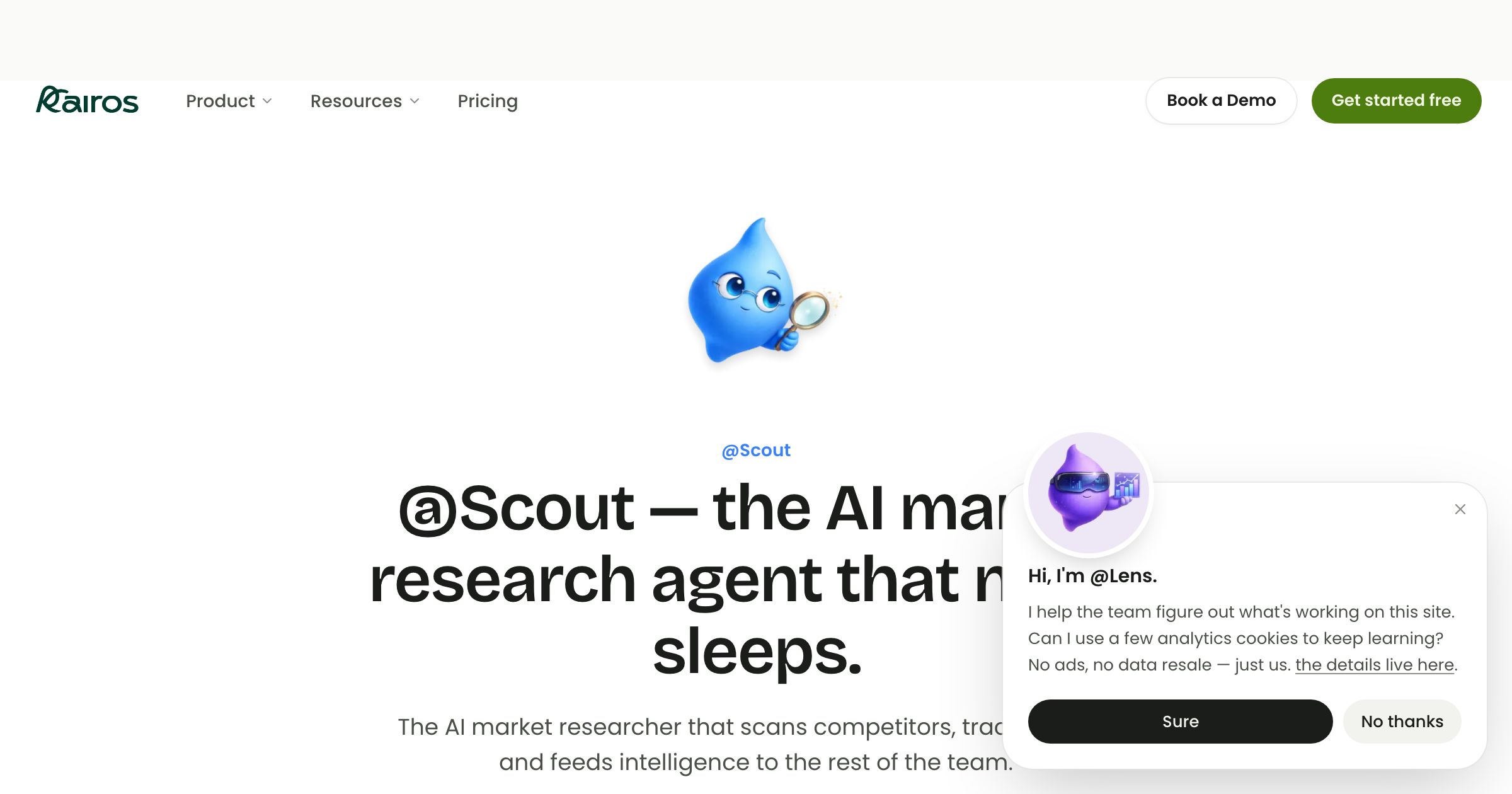 @Scout — AI Market Research Agent | KAIROS AI Marketing Agents
