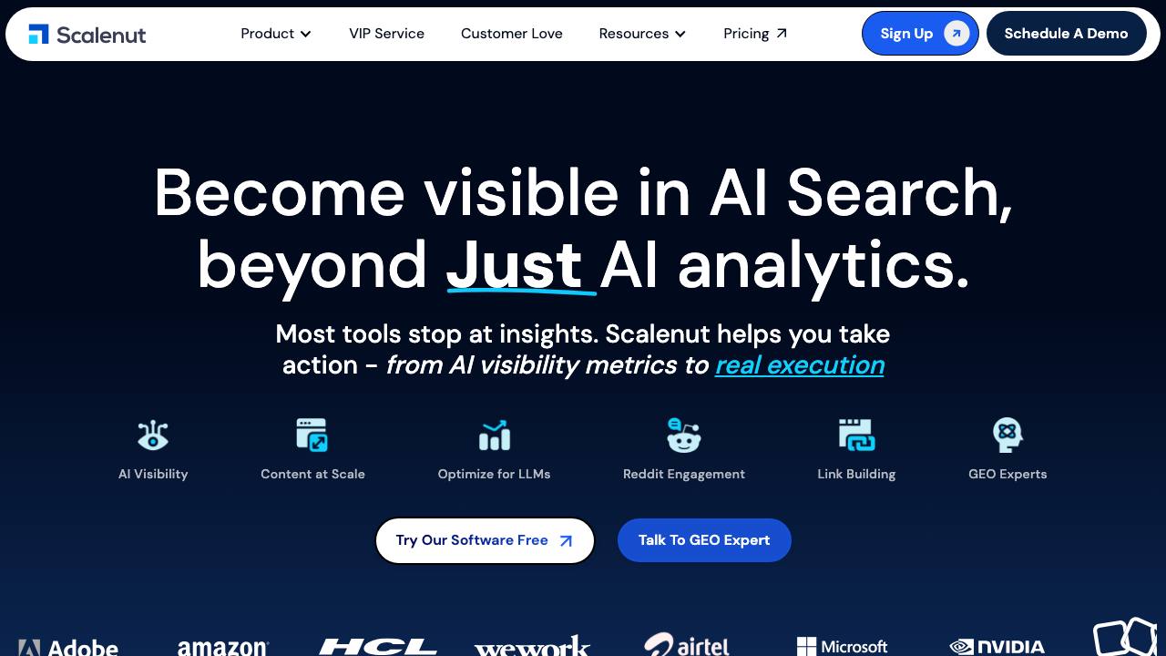 Scalenut homepage screenshot